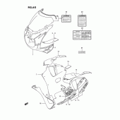 Схема вузла: Передній обтічник (Model p m18, a5l) для Suzuki GSX-R750