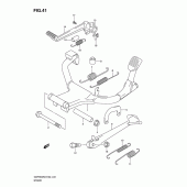 Схема вузла: Підставка для Suzuki GSF650 Bandit S