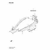 Схема вузла: Бічні панелі (Model l0) для Suzuki AN400 Burgman (EU analogue of SkyWave)