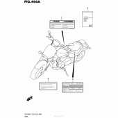 Схема вузла: Інформаційні наклейки (Vzr1800L7 E28) для Suzuki VZR1800 Boulevard M109R BOSS