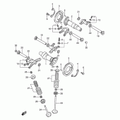 Схема вузла: Розподільний вал & Клапан для Suzuki VX800 VX800