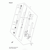 Схема узла: Вилка передней оси (Gsx1300Ral3 E03) для Suzuki GSX1300 Hayabusa