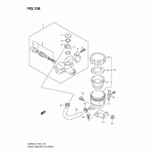 Схема узла: Передний тормозной цилиндр (Sv650sl1 e2) для Suzuki SV650