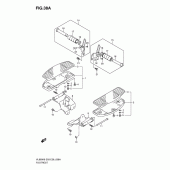 Схема узла: Подножки (Model k9/l0) для Suzuki VL800 Boulevard C50T