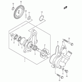 Схема вузла: Водяний насос Suzuki DR-Z400 DR-Z400E