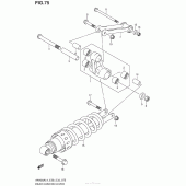Схема вузла: Важіль прогресії (An400Zal4 E28) для Suzuki AN400 Burgman (EU analogue of SkyWave)