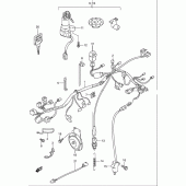 Схема вузла: Електропроводка Suzuki GS500