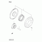 Схема узла: Привод стартера для Suzuki DL650 V-Strom