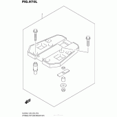 Схема вузла: Кріплення заднього кофра (Опція) для Suzuki DL650 V-Strom