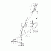 Схема вузла: Задній гальмівний циліндр (Model m/n) для Suzuki RM250