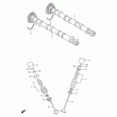 Схема узла: Распредвал & Клапан для Suzuki GSX-R750