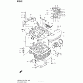 Схема вузла: Головка циліндра Suzuki LS650 Boulevard S40