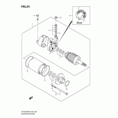 Схема узла: Стартер электрический для Suzuki DR-Z400 DR-Z400S