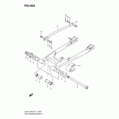 Схема вузла: Задній важіль підвіски (En125-2ak7/huk7/-2ak8/huk8) для Suzuki EN125