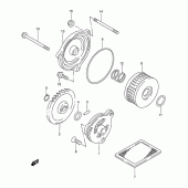 Схема узла: Масляный насос для Suzuki DR-Z250