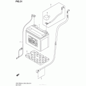 Схема узла: Аккумулятор для Suzuki GSX-R600