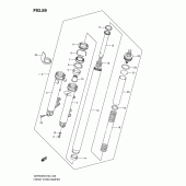 Схема вузла: Передня вилка для Suzuki GSF650 Bandit S