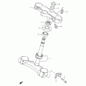 Схема вузла: Рульова траверса для Suzuki GSX-R1100