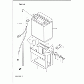 Схема вузла: Акумулятор для Suzuki GSX-R1100