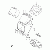 Схема узла: Накладка фары для Suzuki DR250
