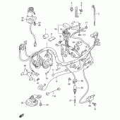 Схема вузла: Електропроводка Suzuki GSX-R400