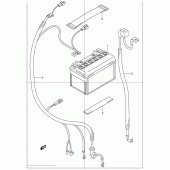 Схема вузла: Акумулятор для Suzuki UC150 Epicuro