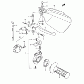 Схема узла: Правый пульт управления рулевой для Suzuki TS200