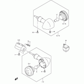 Схема вузла: Поворотники (Model k4/k5) для Suzuki VS800 Boulevard S50