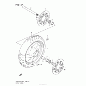 Схема узла: Переднее колесо (Vzr1800Zl4 E33) для Suzuki VZR1800 Boulevard M109R
