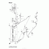 Схема вузла: Задній гальмівний циліндр Suzuki VL1500 Boulevard C90T BOSS