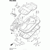 Схема узла: Багажник для шлема для Suzuki AN650 Burgman (EU analogue of SkyWave)