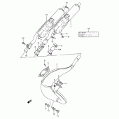 Схема вузла: Вихлопна система для Suzuki TS125