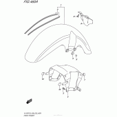 Схема узла: Переднее крыло для Suzuki VL1500 Boulevard C90T