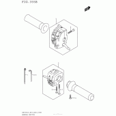Схема вузла: Пульт управління рульовий (An650L5 E33) для Suzuki AN650 Burgman (EU analogue of SkyWave)