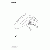 Схема вузла: Переднє крило (Gsr600ak7/uak7) для Suzuki GSR600