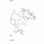 Схема узла: Накладка руля (Model l0) для Suzuki UX125 Sixteen