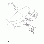 Схема узла: Сиденье для Suzuki GS500