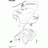 Схема узла: Топливный бак (Vzr1800Bzl7 E28) для Suzuki VZR1800 Boulevard M109R B.O.S.S