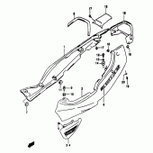 Схема вузла: Бічні панелі (Gsf1200sav) для Suzuki GSF1200 Bandit