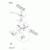 Схема узла: Ручки руля для Suzuki GW250 Inazuma
