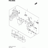 Схема вузла: Задній гальмівний супорт для Suzuki DL650 V-Strom