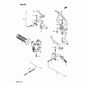 Схема узла: Light handle switch (E6, e21, e24) для Suzuki DR200 DR200