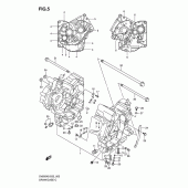 Схема узла: Картер двигателя для Suzuki SV650