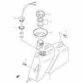 Схема вузла: Бак масляний для Suzuki TS125