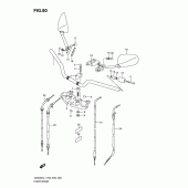 Схема вузла: Кермо & Тросики (Gs500fh p3) для Suzuki GS500