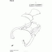 Схема вузла: Carrier (Dl650Al4 E28) для Suzuki DL650 V-Strom