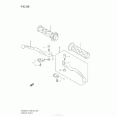 Схема узла: Ручки руля (An400A L2 E33) для Suzuki AN400 Burgman (EU analogue of SkyWave)