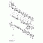 Схема вузла: Трансмісія для Suzuki EN125