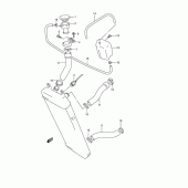 Схема узла: Патрубок системы охлаждения для Suzuki VZ800 Marauder