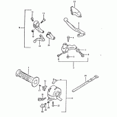 Схема узла: Левый пульт управления рулевой для Suzuki DR400